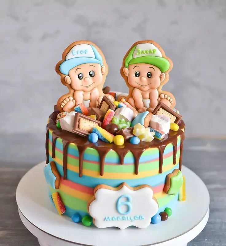 Фотография торта на заказ - Торт «Звезды-близнецы» от Choco-plaza