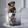 Фотография торта ---vgorode--- выполненного на заказ - Торт с "Мишкой" от Choco-plaza